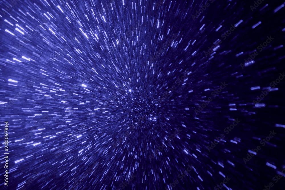 The distribution of the blue light The distribution of the blue light