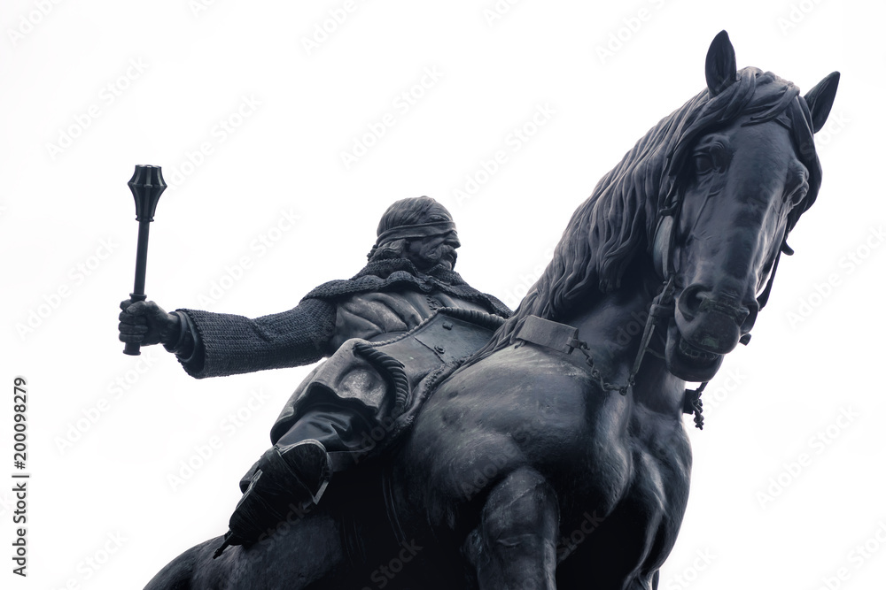 Fototapeta premium Equestrian statue of Jan Zizka. Prague, Czech Republic