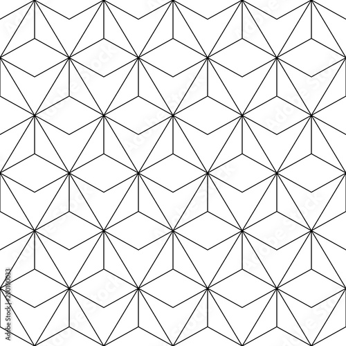 Seamless background for your designs. Modern vector ornament. Geometric abstract black and white pattern