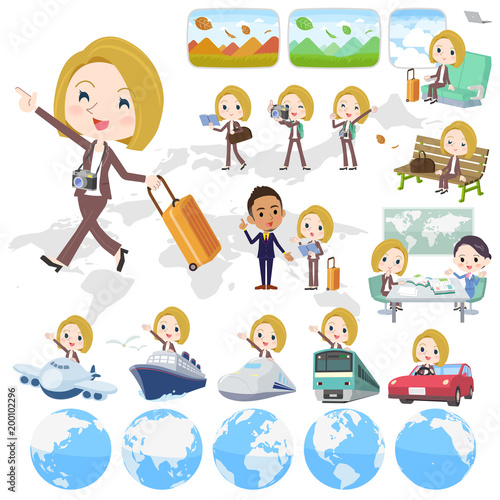 blond hair business women_travel