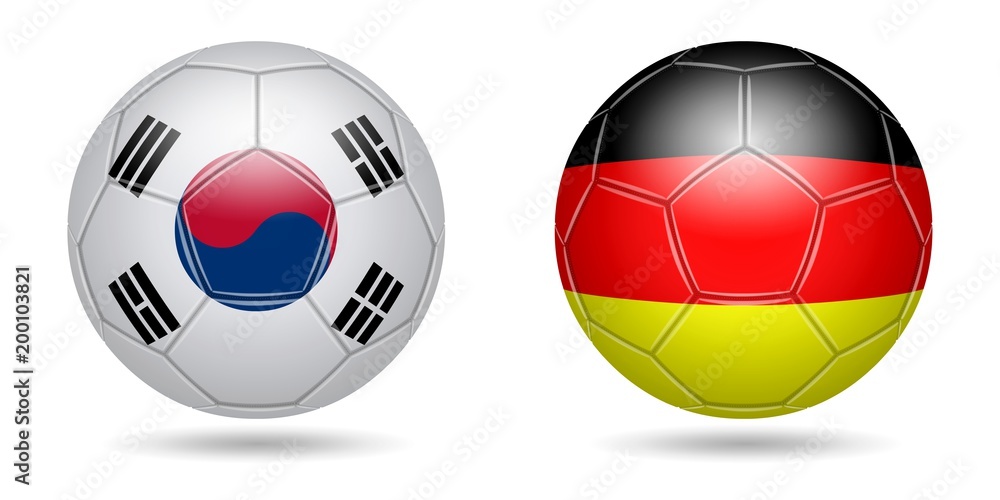 Obraz premium Football. 2018. South Korea, Germany