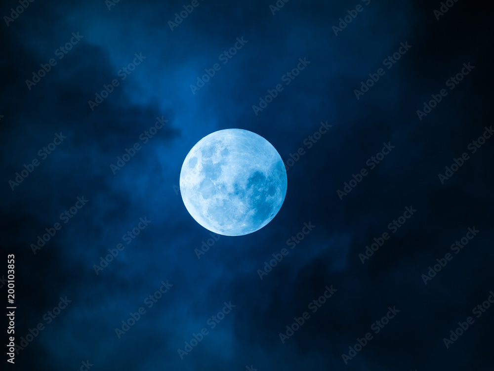 Full Moon Blue Night Full Moon Blue Night