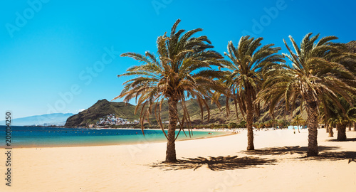 Fototapeta Naklejka Na Ścianę i Meble -  Amazing view of beach las Teresitas Tenerife