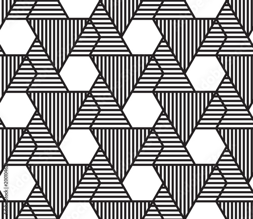 Vector abstract repeating classical background in black and whit