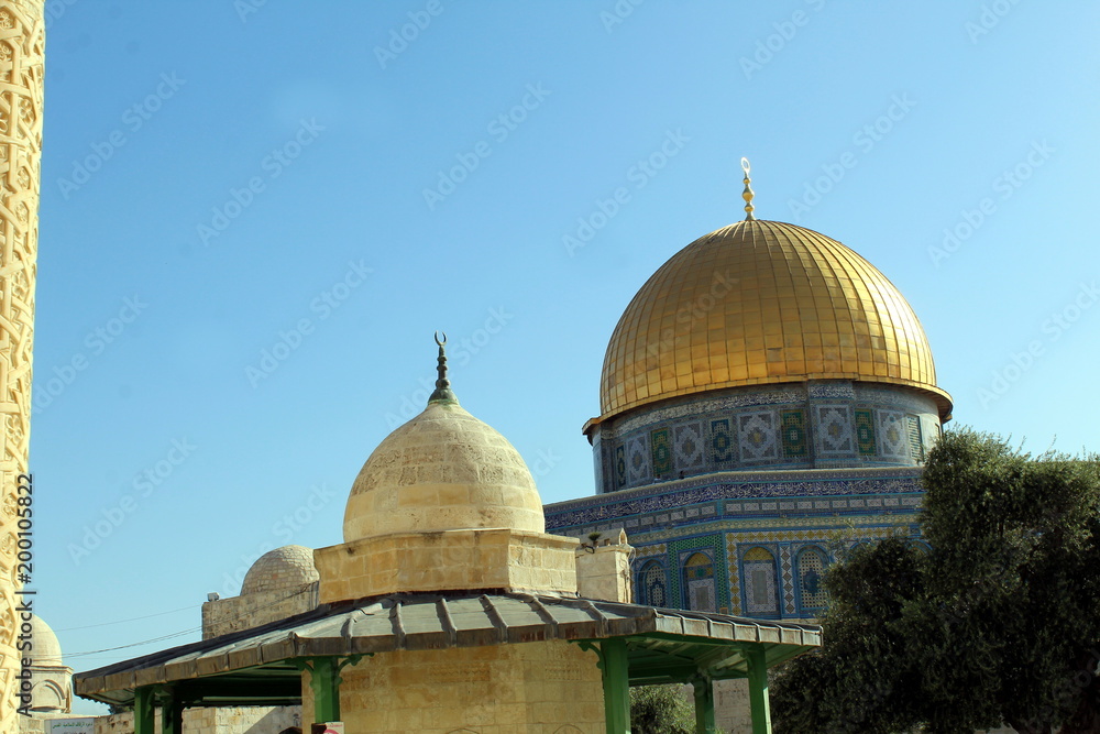 Dome of the Rock on Temple Mount in Old Jerusalem