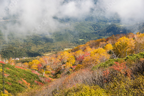 Hakuba Mountain at Nagano in autumn