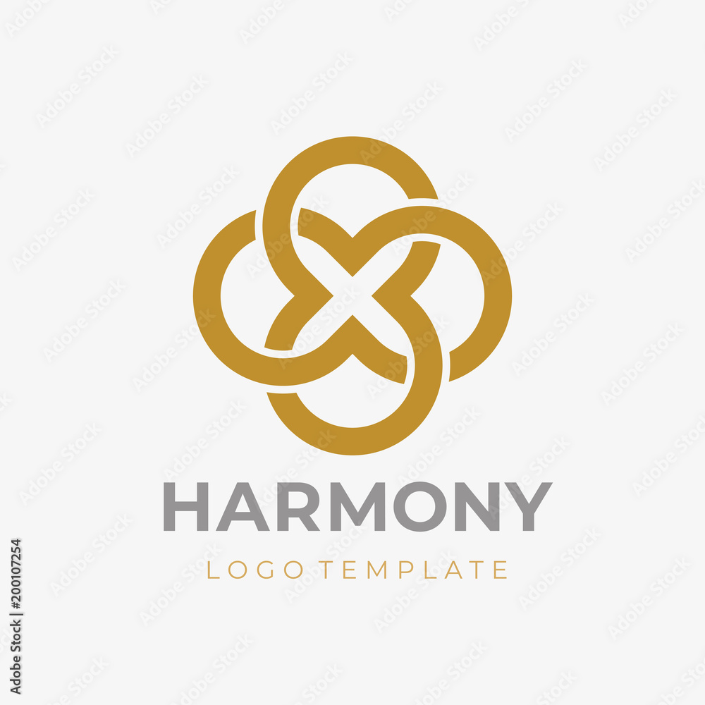 Obraz premium Double Endless infinity symbol. Infinite icon. Limitless logo. Vector Logo Template. 