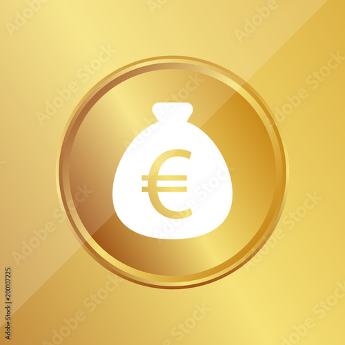Gold Medaille - Geldsack Euro