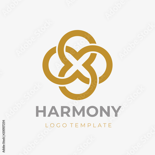 Double Endless infinity symbol. Infinite icon. Limitless logo. Vector Logo Template. 