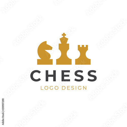 Chess logo. Vector illustration