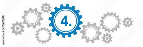 Zahnräder Banner - viertens