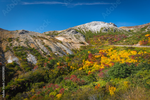 Bandai azuma skyline at Fukushima in autumn