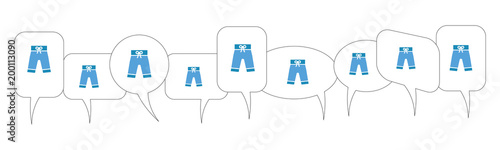 Sprechblasen - Badehose