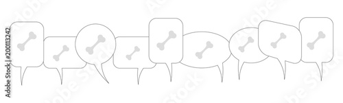 Sprechblasen - Knochen