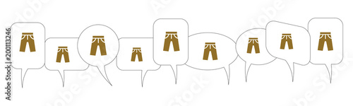 Sprechblasen - Kurze Hose