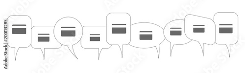 Sprechblasen - Scheckkarte