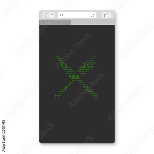 Mobil Browser - Gekreuztes Besteck