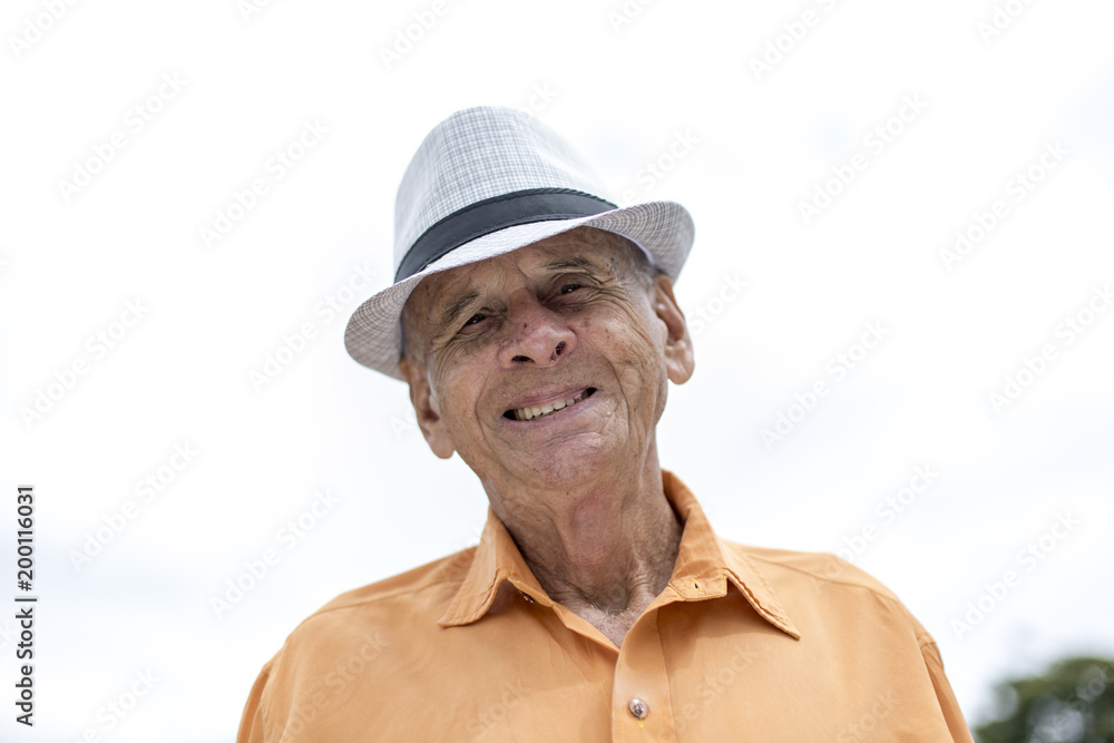 Portrait of a happy grandpa