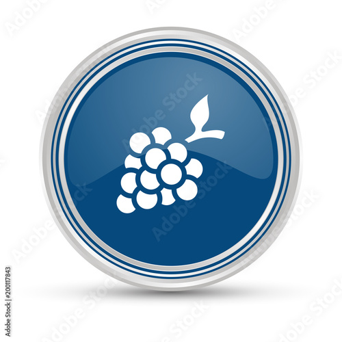 Blauer Button - Weintrauben