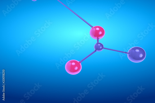 3d rendering molecule