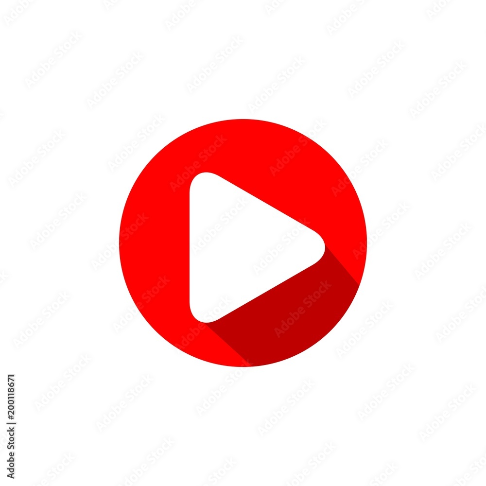 Button Play Vector Template Design Illustration Button Play Vector Template Design Illustration