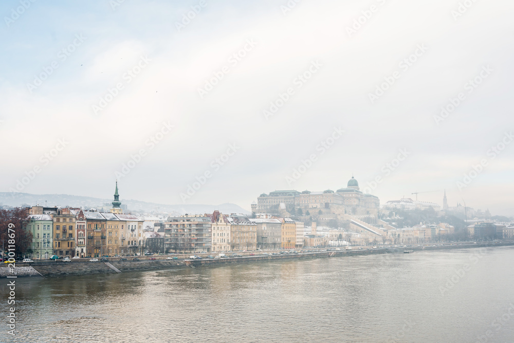 Beautiful view of historic Royal Palace in Budapest, Hungary Beautiful view of historic Royal Palace in Budapest, Hungary
