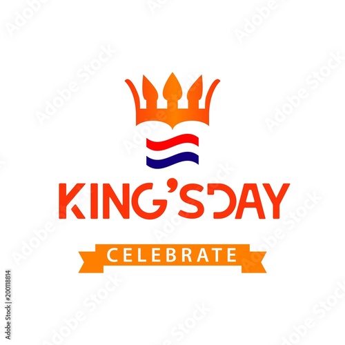 King's Day Celebrate Vector Template Design Illustration