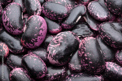 Foto Texture of Scarlet runner beans, phaseolus coccineus