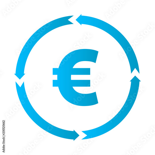 Euro turnover icon