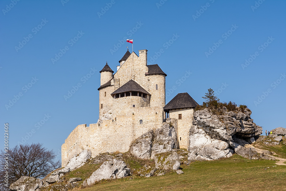 Castle in Bobolice (Poland) from the half of the 14th century, founded by the king Casimir the Great. The fortress was completelty rebuilt and reconstructed from 2002-2011.