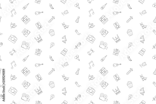 Vector party pattern. Party seamless background