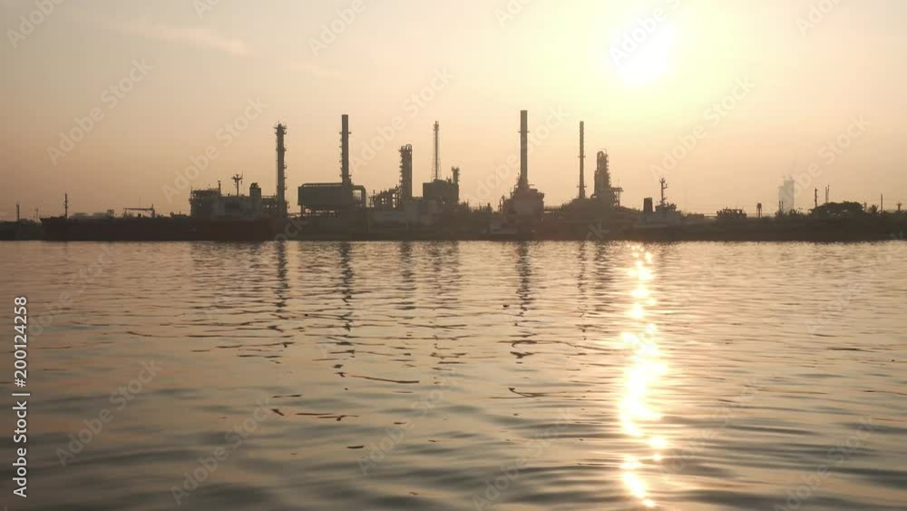 Oil Refinery Station at morning, Thailand. Oil Refinery Station at morning, Thailand.
