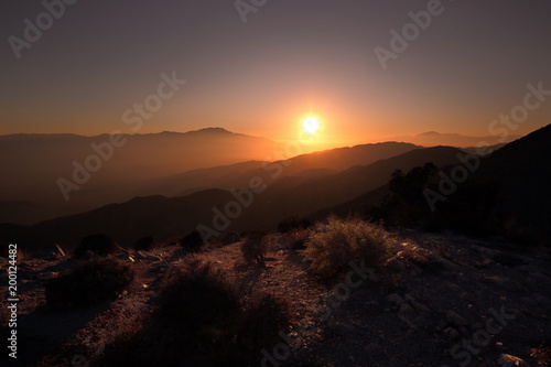 Joshua Tree Nationalpark: Sonnenuntergang in den Bergen