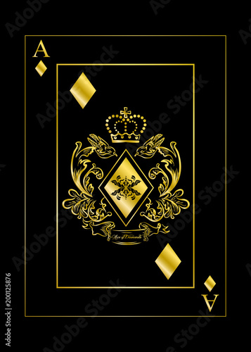the diamonds ace gold