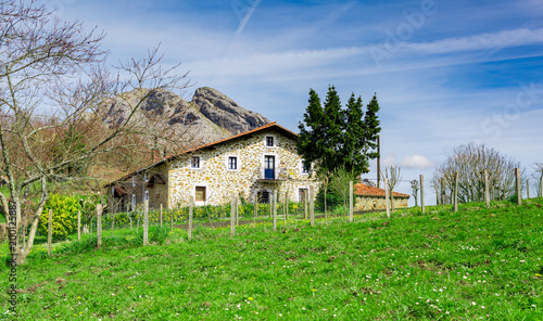 Basque rural tourism in a beautiful landscape
 photo