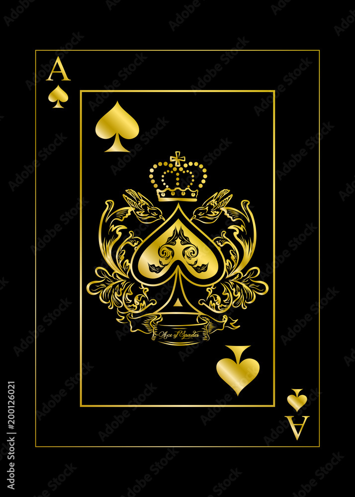 the spades ace gold the spades ace gold