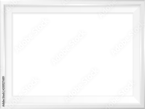 Photo frame. Realistic vector mock up. Simple empty framing for your business design. Vector template for art, picture, banner, print, painting, poster, quote, lettering or illustration.