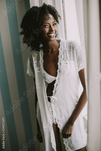 Pretty young african americ...