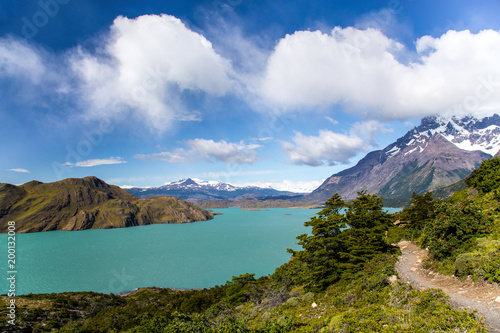 Trekking in Torres del Paine Nation Park, Patagonia, Chile