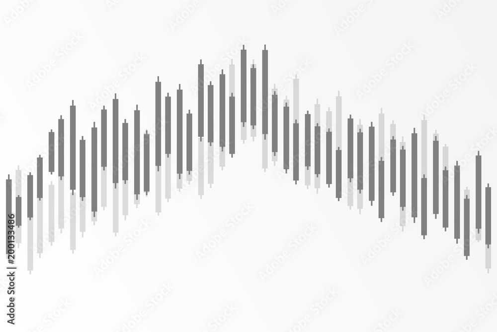 Business candle stick graph chart of stock market investment trading. Vector illustration Business candle stick graph chart of stock market investment trading. Vector illustration
