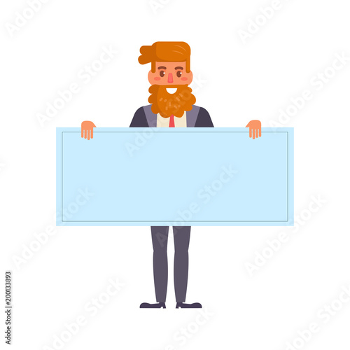 Businessman Vector. Cartoon. Isolated