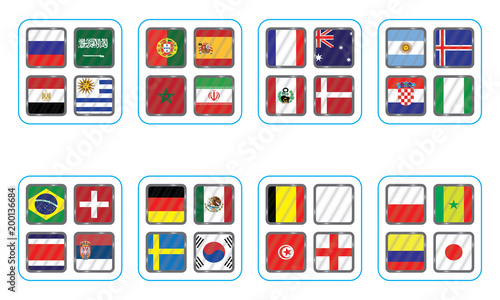 Vector flags of the country. Information graph of the flags of the country. © ayaron