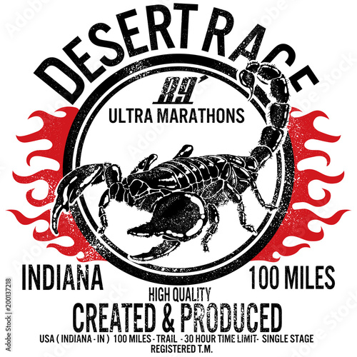 tee graphics,vintage graphics for t-shirt,desert race indiana image design