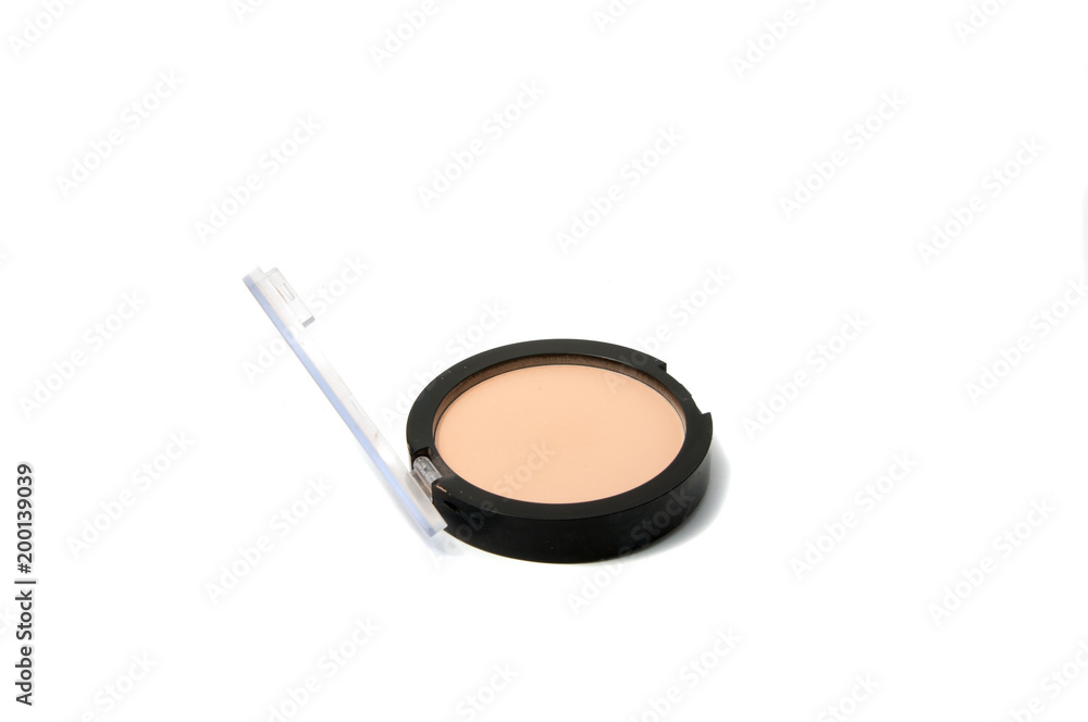 face powder for make up isolated on the white face powder for make up isolated on the white