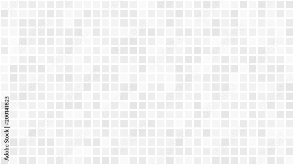 Abstract light background of small squares or pixels in white and gray colors. Abstract light background of small squares or pixels in white and gray colors.
