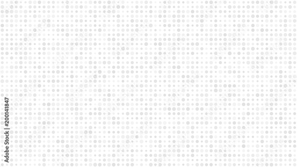 Abstract light background of small circles or pixels in various sizes in white and gray colors. Abstract light background of small circles or pixels in various sizes in white and gray colors.