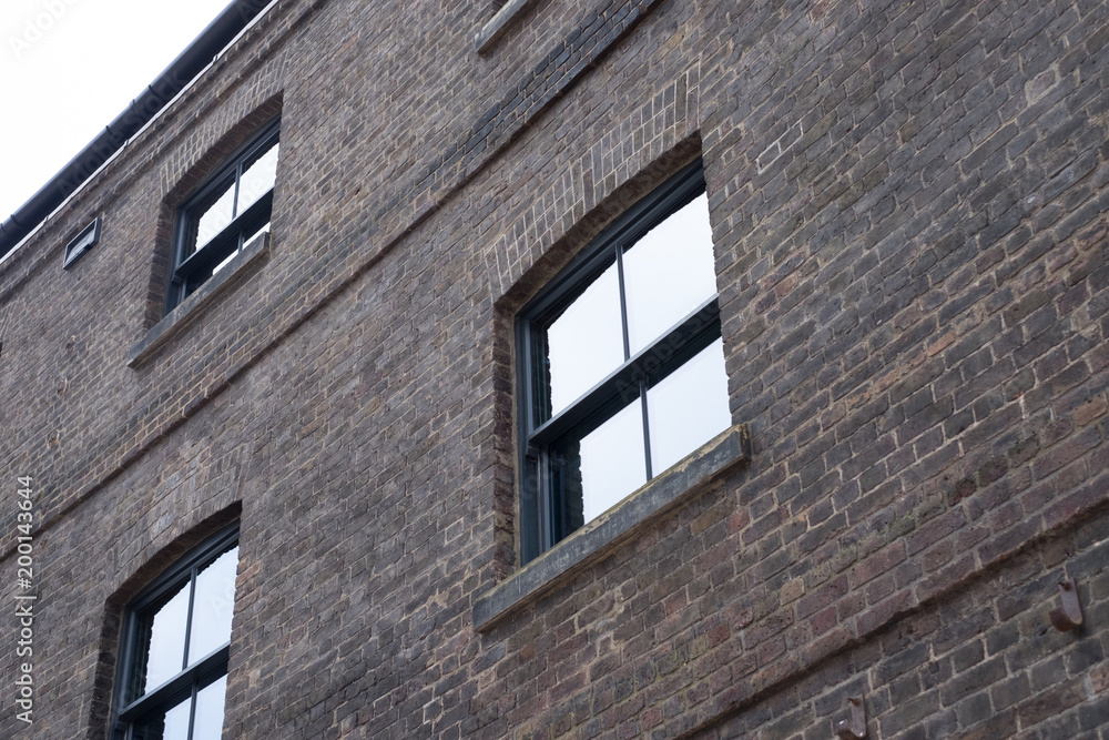 Window on an Victorian Brick Warehouse