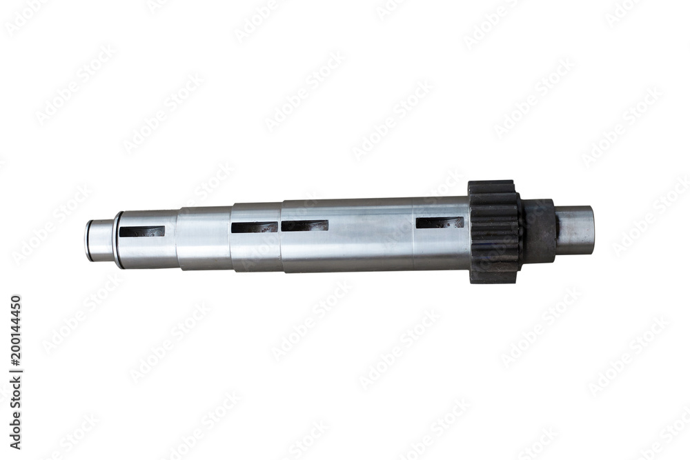 transmission shaft of the vehicle isolated on white background transmission shaft of the vehicle isolated on white background