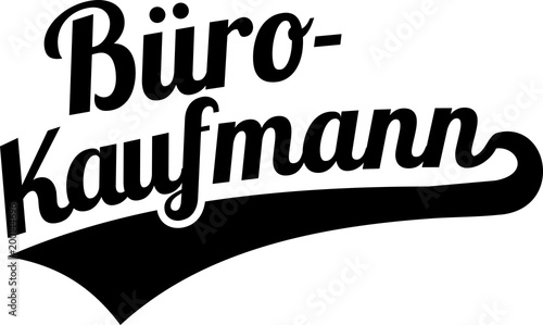 Male office administrator retro german