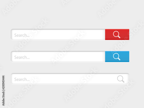 Search bar template. Internet searching. Web-surfing interface. Vector illustration